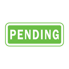 pending rubber stamp, icon, flat, design, vector, illustrations, education, style, trendy, collections