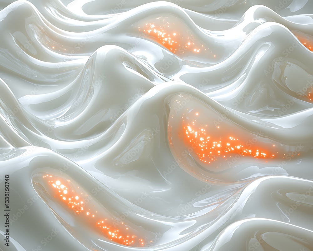 Poster Abstract Flowing Liquid Background Texture