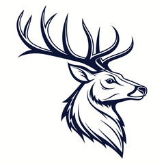 deer head vector