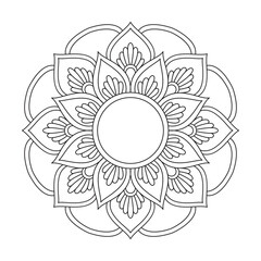 Aesthetic Mandala Flower Coloring Patterns