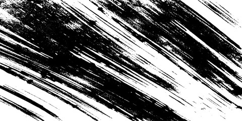 Obraz premium Analog touch material. The texture of the brush is black. Dark grainy texture on white background. Dust overlay textured. Grain noise particles. Rusted white effect. Grunge design elements. 