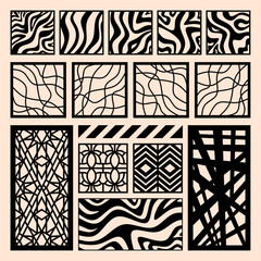 Intricate Black and Beige Laser Cut Panel Designs for Decorative and Architectural Masterpieces