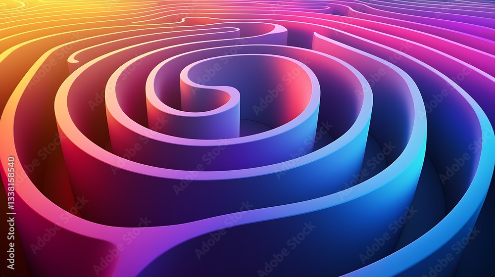 Poster abstract swirling gradient background design