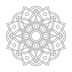 Relax and Color Intricate Flower Mandala Designs