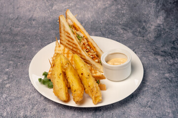 sandwich french fries 