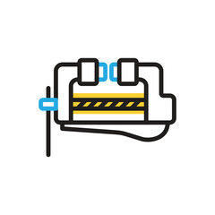 Multi color icon for vise