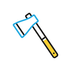 Multi color icon for axe