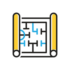 Multi color icon for blueprint