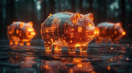 Digital Piggy Banks in a Dark Forest: A Futuristic Savings Concept