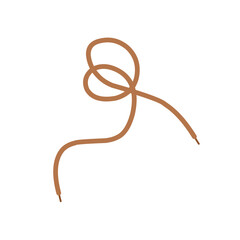 Hand drawn shoelace illustration 
