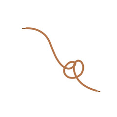 Hand drawn shoelace illustration 
