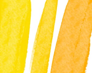 Set of bright frames in yellow sunny color on a white background