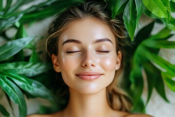 Beautiful woman having facial cosmetic treatment from professional dermatologist at wellness spa. Facial skin care concept