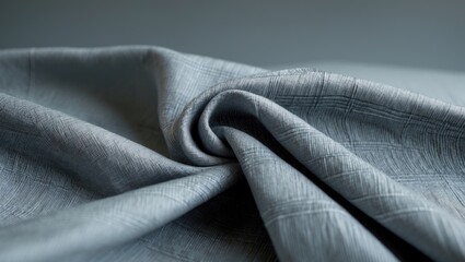 Obraz premium A detailed close-up of a grey surface featuring a subtle grid pattern. It seems to be made of fabric or a similar material.