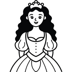 Fairy Tale Royalty Princess in Majestic Gown