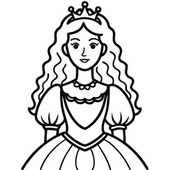 Whimsical Fairy Tale Princess in a Majestic Gown