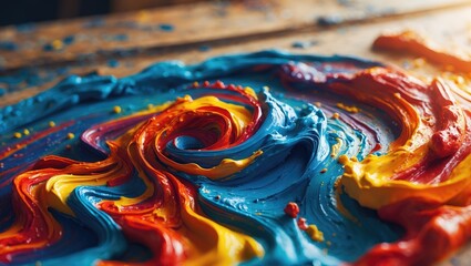 Abstract colorful background. close-up of blended hues.