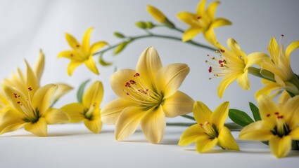 Obraz premium A genuine fresh flower for New Lunar Year isolated on a white background