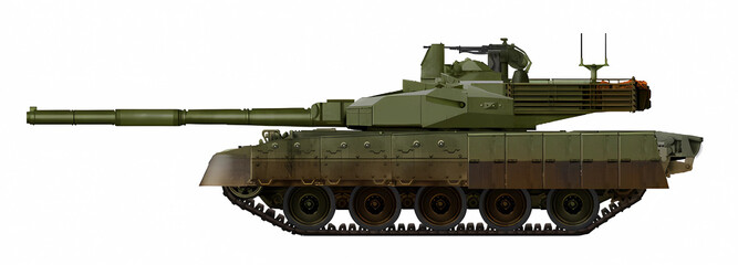 Oplot-L (MBT concept, a lightweight version of the Oplot-M MBT, with a 125mm gun) © Tikros