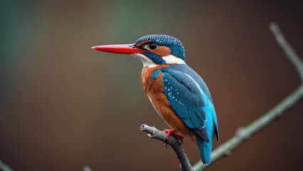 Fototapeta premium Gray-headed kingfisher bird.