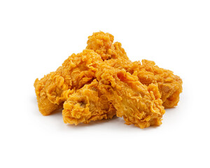 Chicken nuggets, on a white background, isolated.