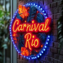 Carnival Rio Neon Sign - Vibrant Wall Decor