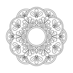 Colorful Relaxation Flower Mandala Art Pages