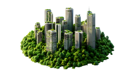 Smart Eco-technology design intelligent environment  PNG Image