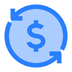 Transfer Icon. Transfer, Payment, Receive, Transaction, Exchange, Deposit, Withdraw, Send. Vector Icon Illustration