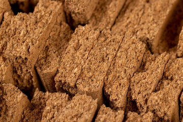 natural cork wood, which is used in industry and household needs