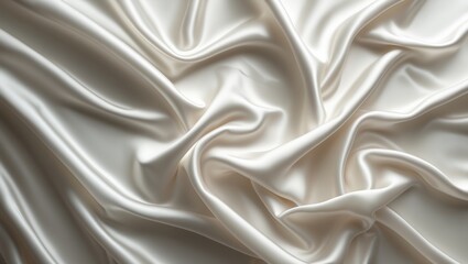 Obraz premium sleek sophisticated white silk backdrop