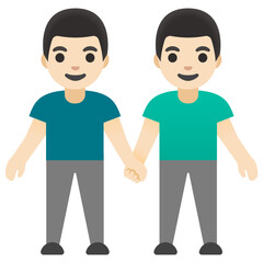 Two Men Holding Hands
