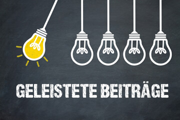 Fototapeta premium geleistete Beiträge 