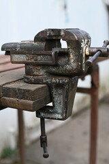 Workshop tools, a vice to hold things in place
