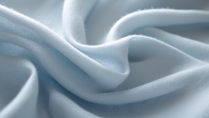 Obraz premium Close-Up Perspective of a White Felt Fabric Texture Displaying Detailed Fibers
