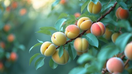 Fruits of the Japanese apricot tree