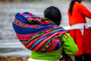 Peruvian Quechua indigenous woman in Peru. Native Americans