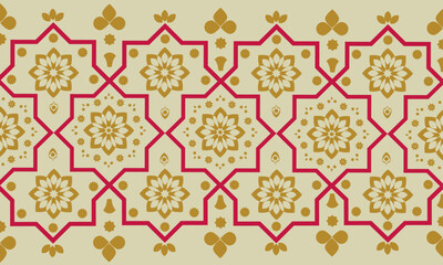 Beautiful Embroidery Floral Red Yellow