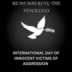 Obraz premium international day of innocent victims of aggression