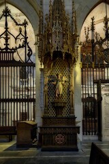 Gothic Altar in Historic Cathedral