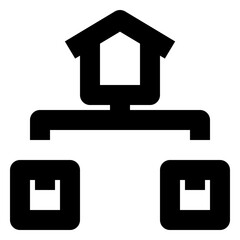 shipping and delivery regular icon