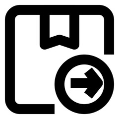 shipping and delivery regular icon