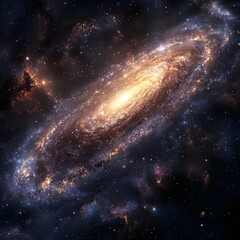 A mysterious galaxy in space