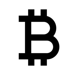 Obraz premium Bitcoin Sign Icon 