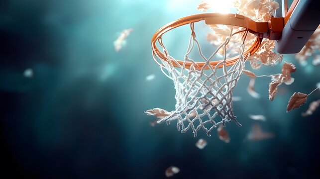 Background basketball soaring