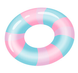 Obraz premium Cute pastel swimming ring 