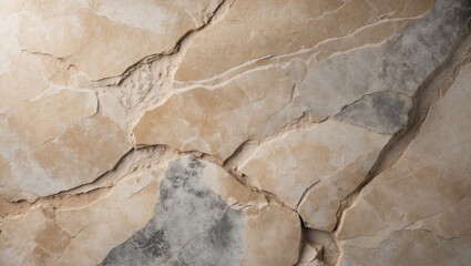Rustic beige marble surface, stone wall surface, rustic matte marble tile pattern, interior and exterior flooring tiles.