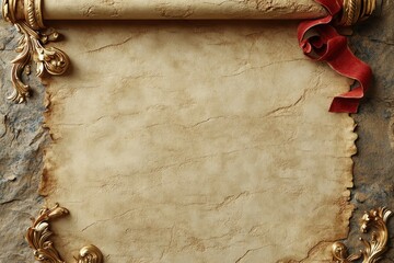 old raw paper on the wooden background