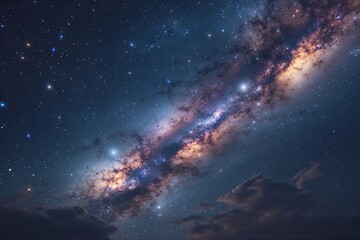 Endless Universe of Stars and Galaxies Revealed in the Night Sky A Journey Through Cosmic Beauty and Serenity
