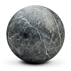 Marble stone isolated on a white background 
